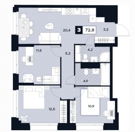 Фото ЖК U2 от ГК Точно. Жилой комплекс Юту