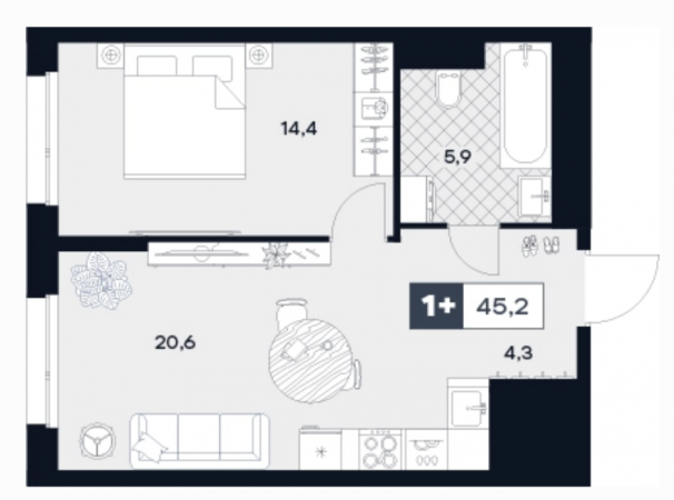 Фото ЖК U2 от ГК Точно. Жилой комплекс Юту